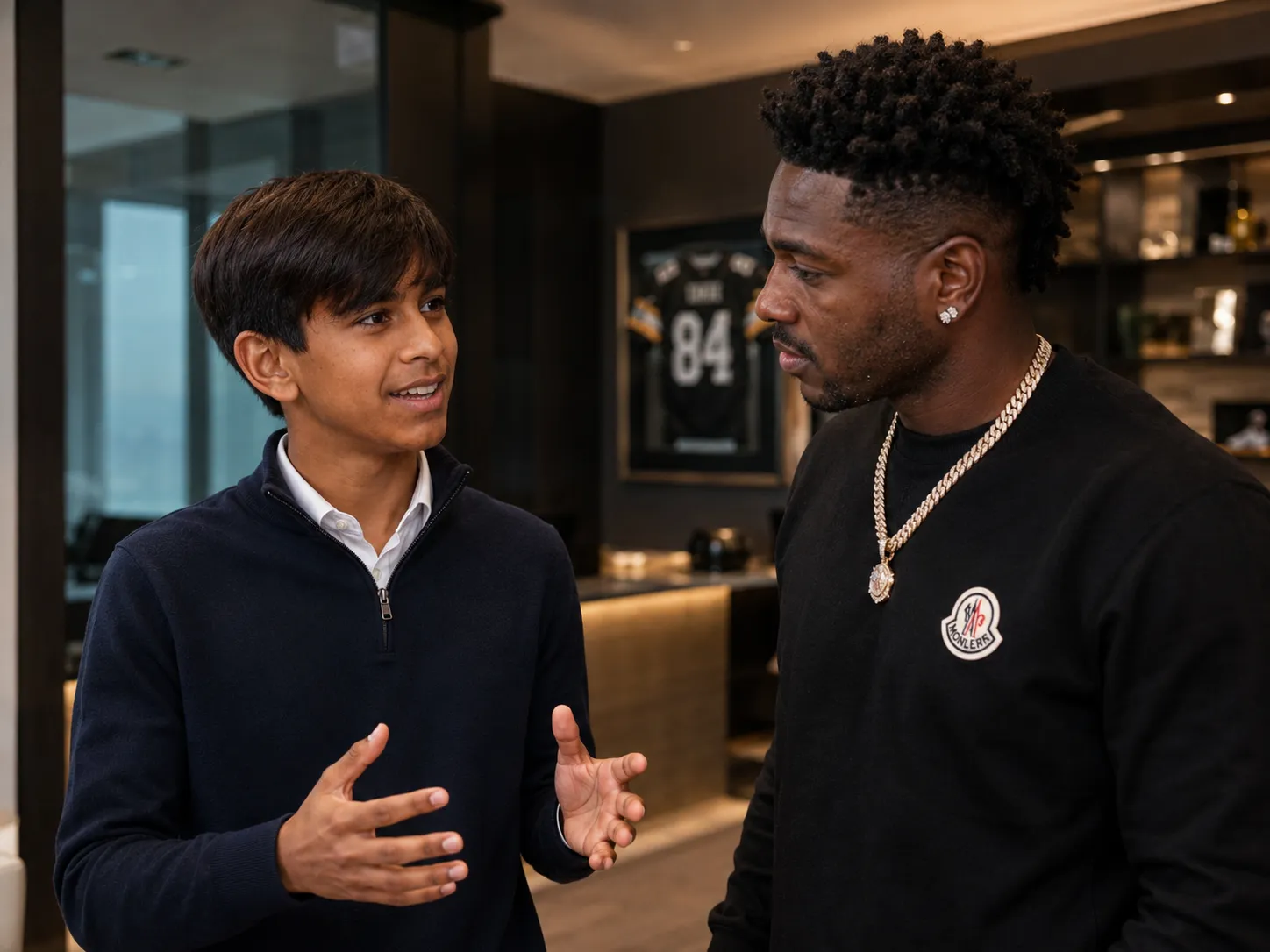 Veer Somani, CFO with Antonio Brown